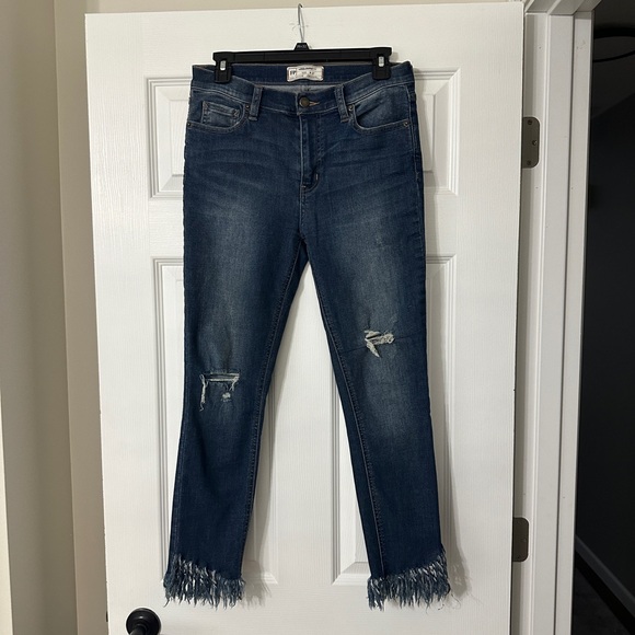 Free People Fringe Ankle Jeans Sise 27 - Picture 1 of 7